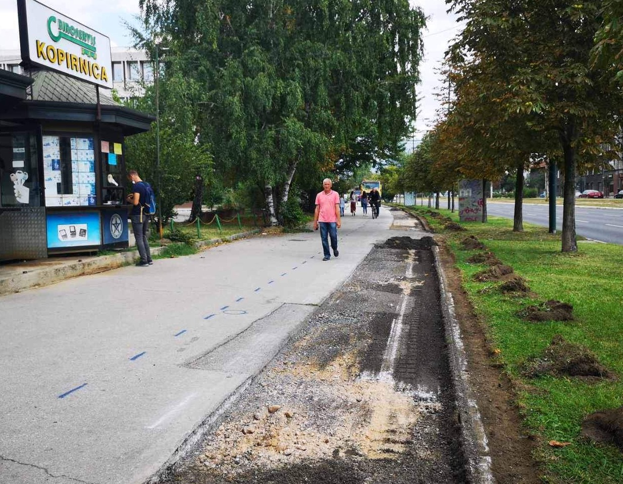 Grad Sarajevo nastavio izgradnju biciklističke staze na području općine Novo Sarajevo