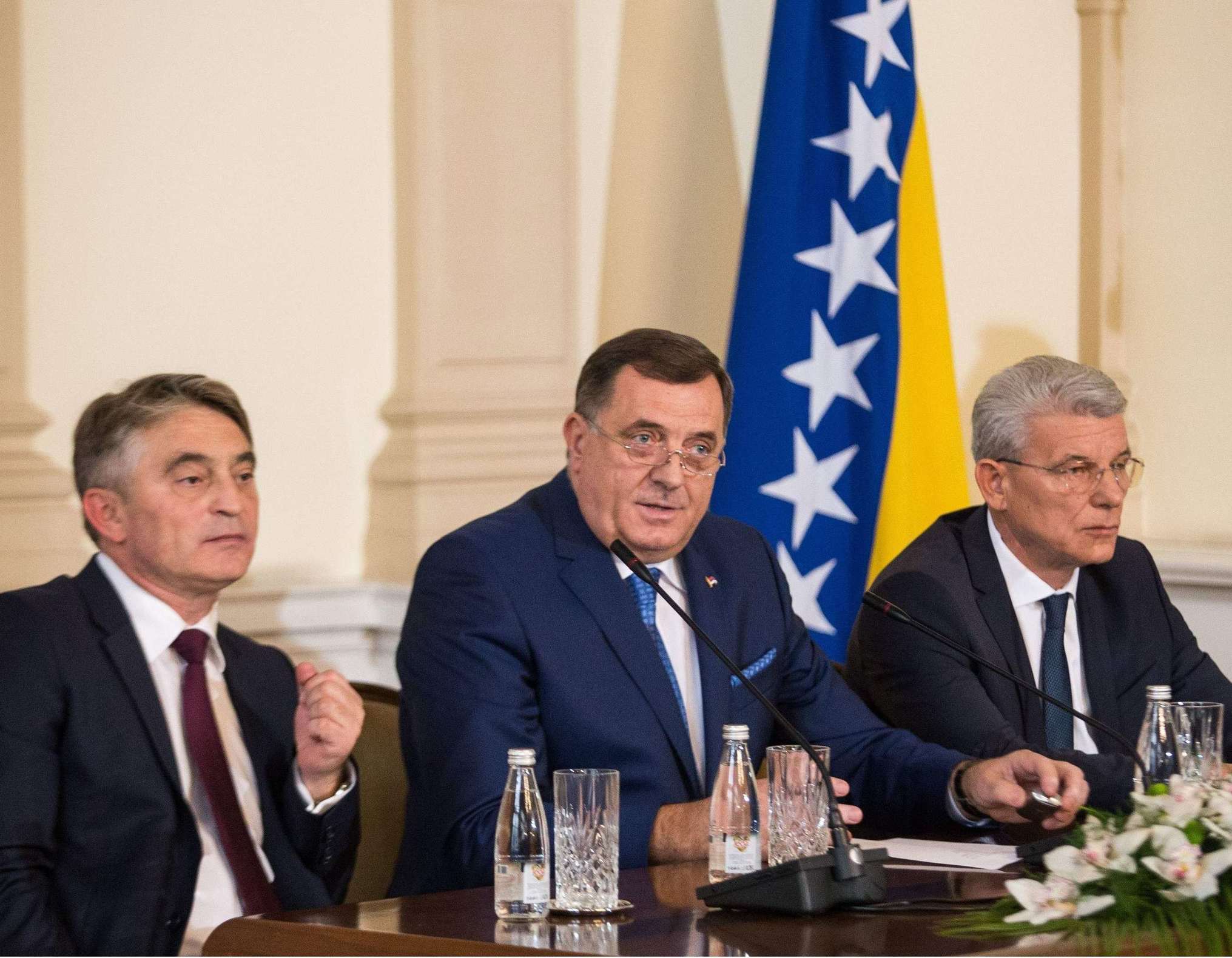 Članovi Predsjedništva BiH na susretu sa evropskim zvaničnicima u Bruxellesu