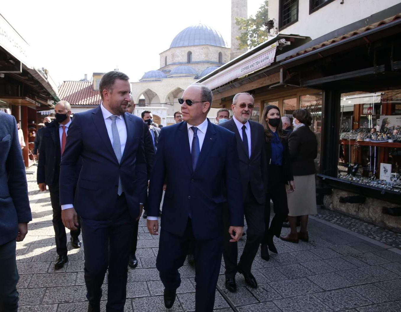 Gradonačelnik Skaka i Princ Albert II od Monaka prošetali Baščaršijom