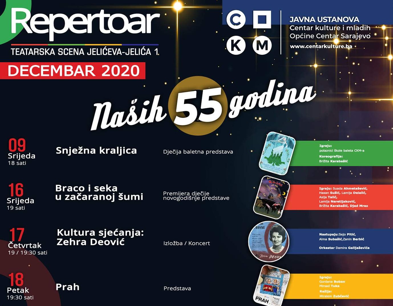 Centar kulture i mladih obilježava 55 godina posvećenosti umjetnosti