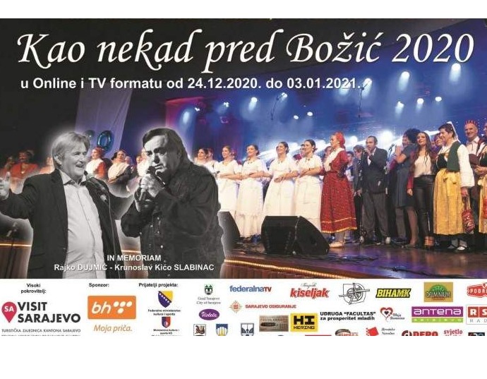 U online formatu upriličen festival "Kao nekad pred Božić 2020"