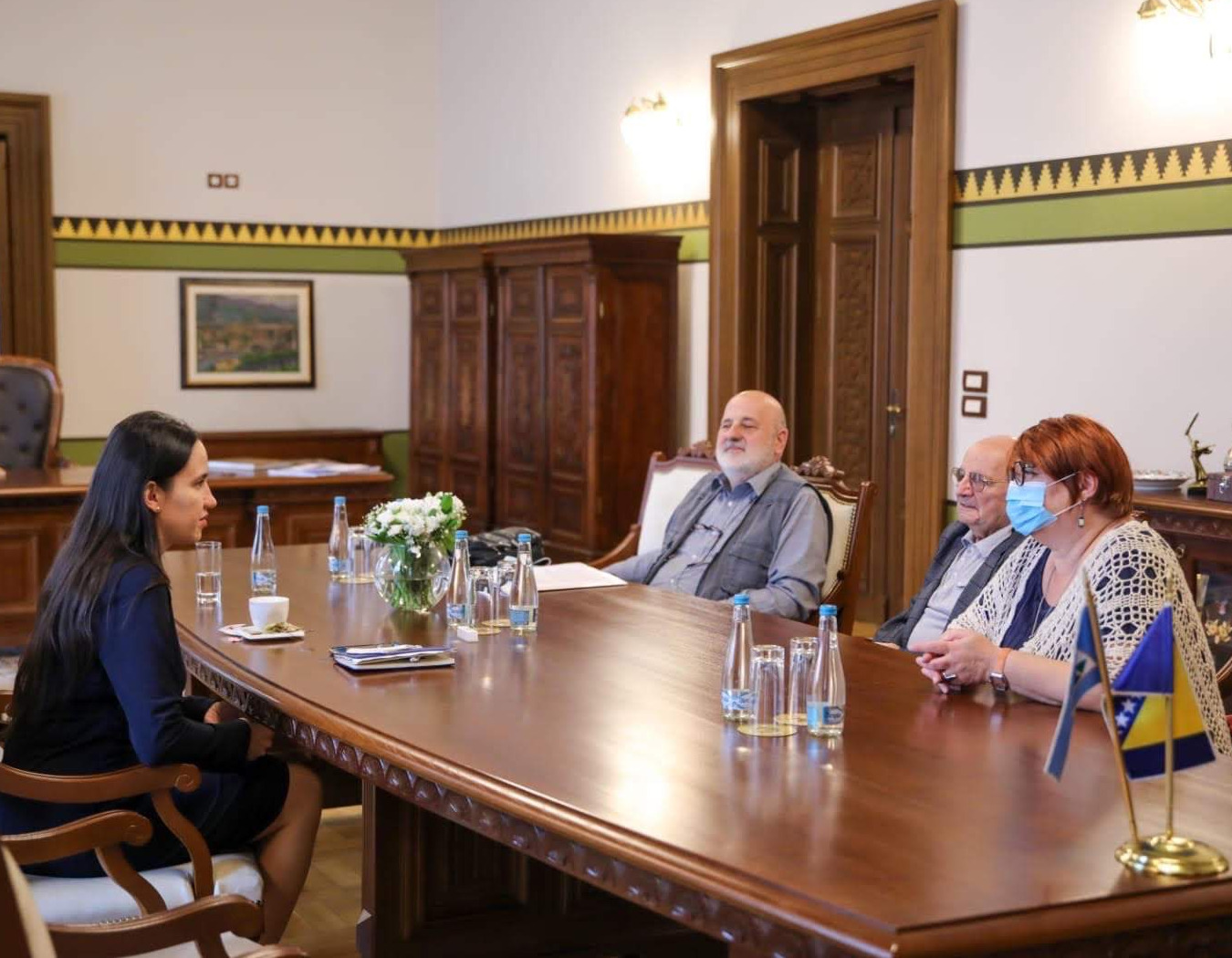 Benjamina Karić u Vijećnici ugostila Fincija i Kožemjakina