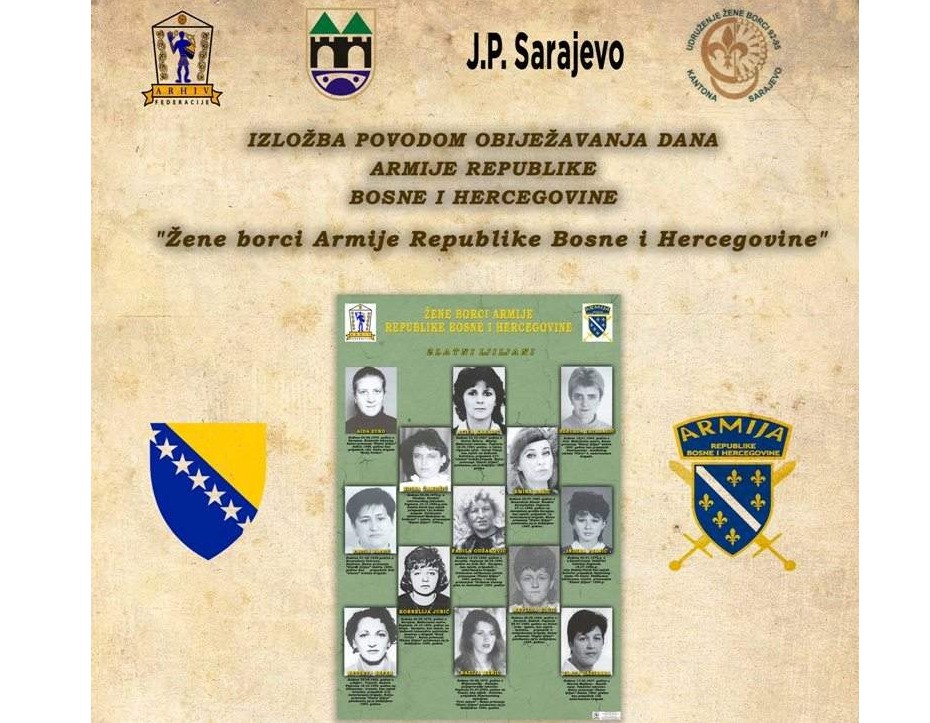 Izložba „Žene borci Armije Republike Bosne i Hercegovine“