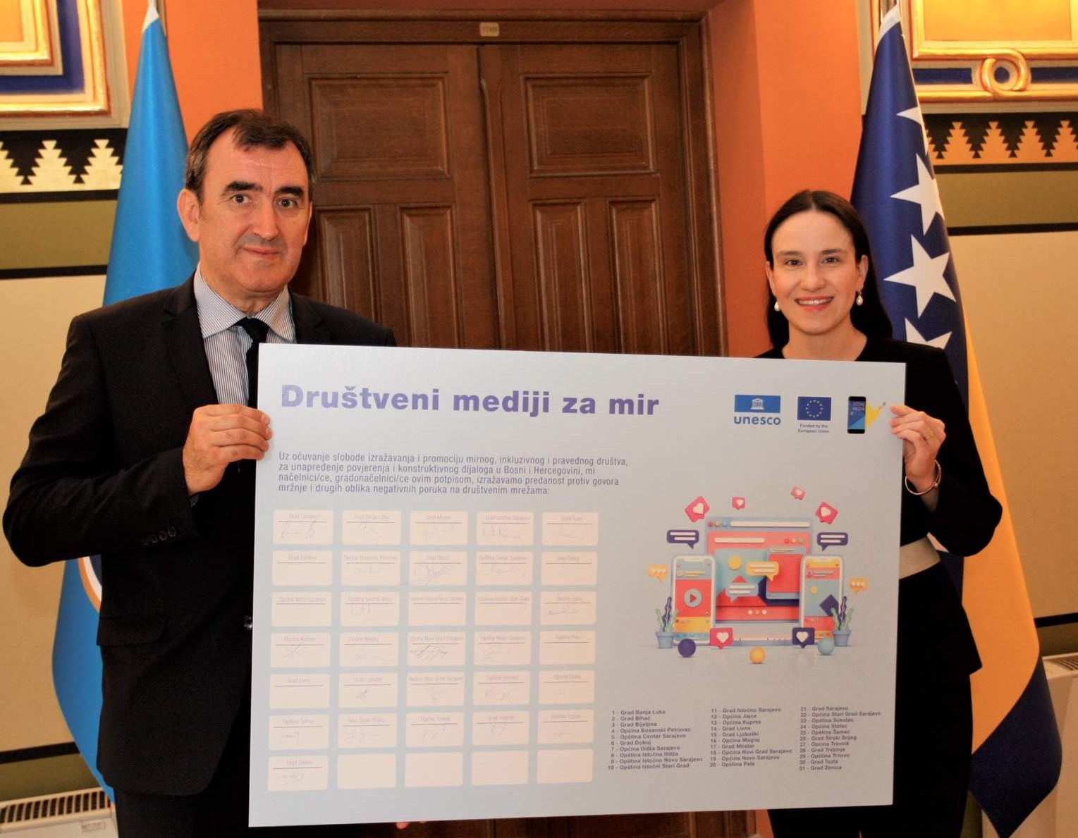 Karić se pridružila projektu “Društveni mediji za mir” koji implementira UNESCO i EU