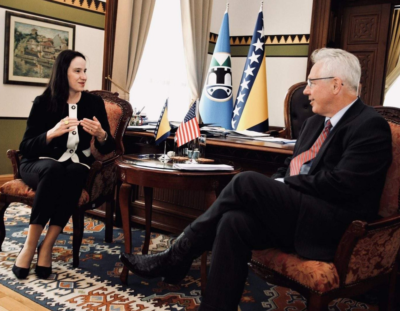 Gradonačelnica Karić primila u nastupnu posjetu veleposlanika SAD-a 