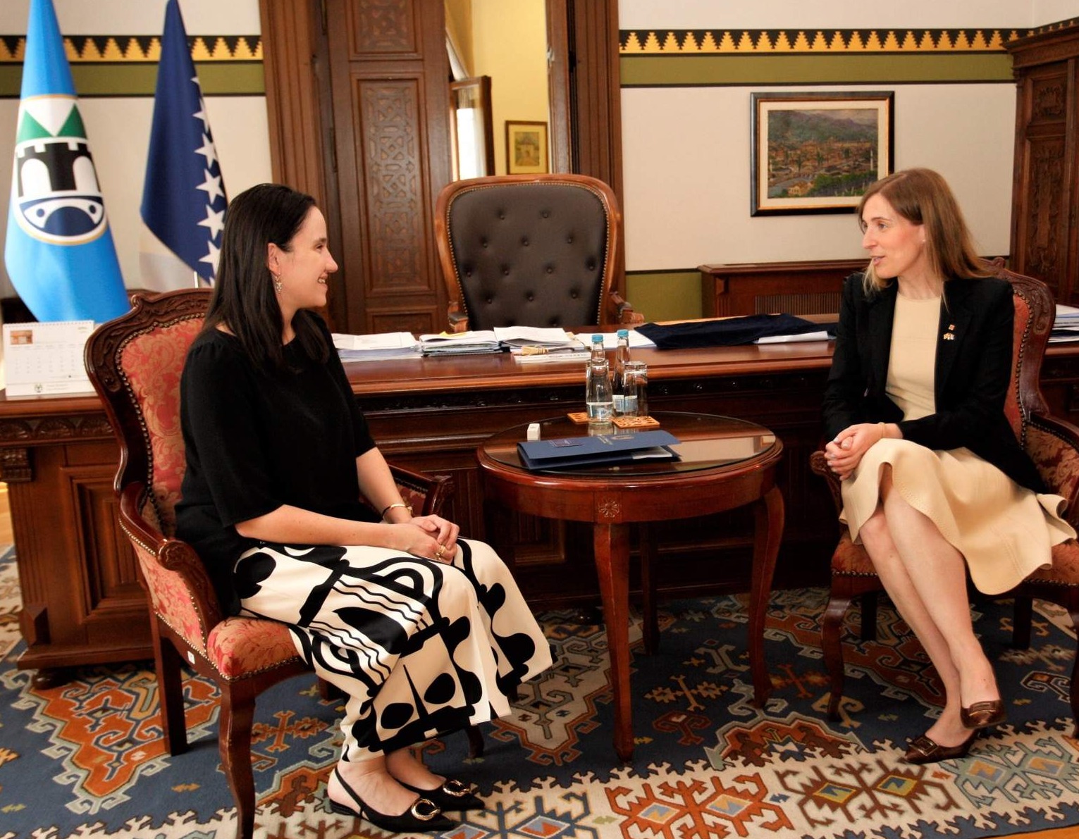 Susret gradonačelnice Benjamine Karić i ministrice Victorie Alsine