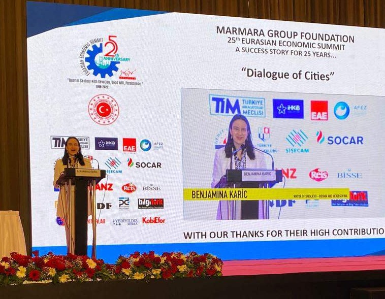 Gradonačelnica Benjamina Karić na 25. Euroazijskom ekonomskom samitu u Istanbulu