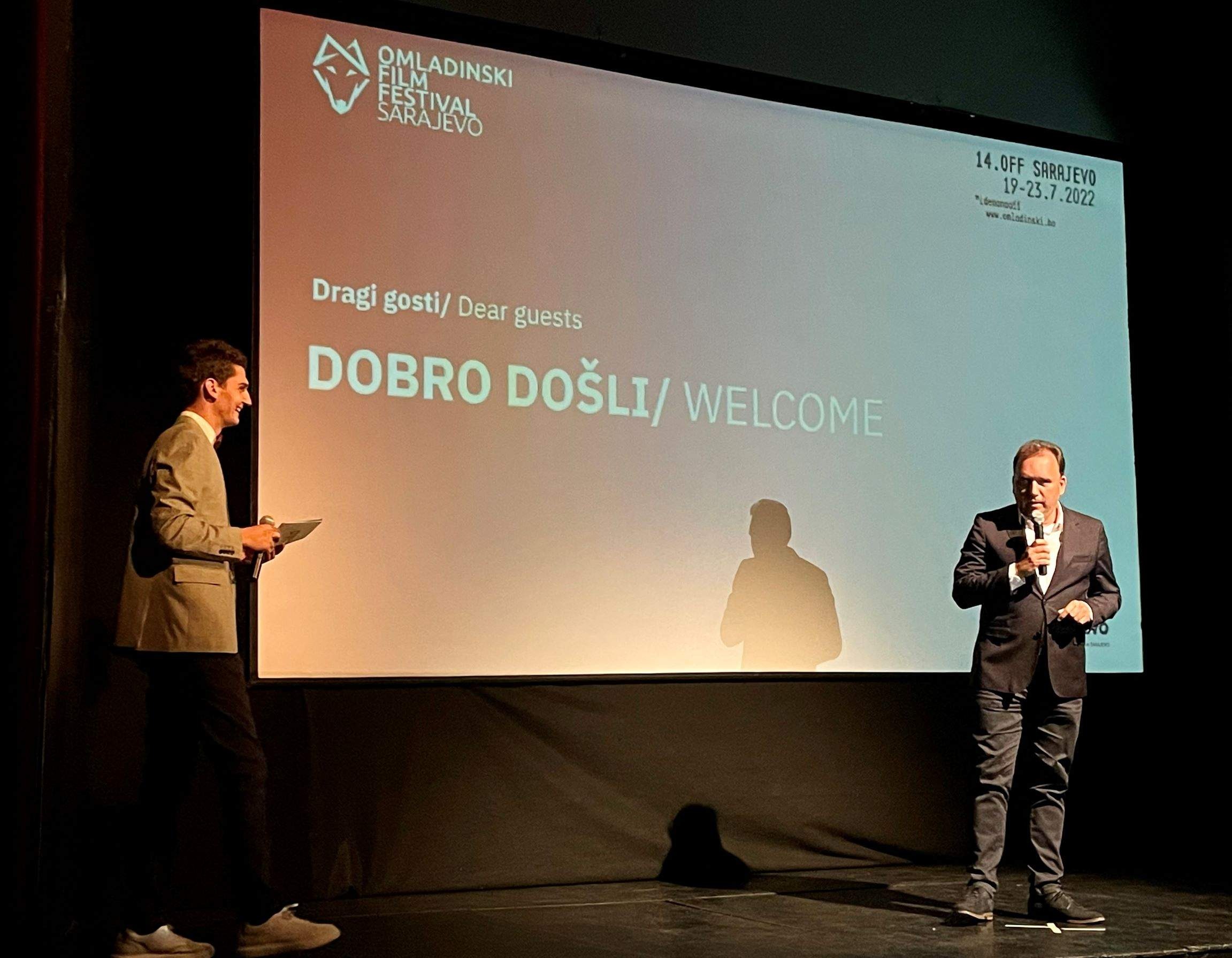 Zamjenik gradonačelnice Bašić u ime Grada Sarajeva pozdravio zvijezde i goste 14. Omladinskog Film Festivala