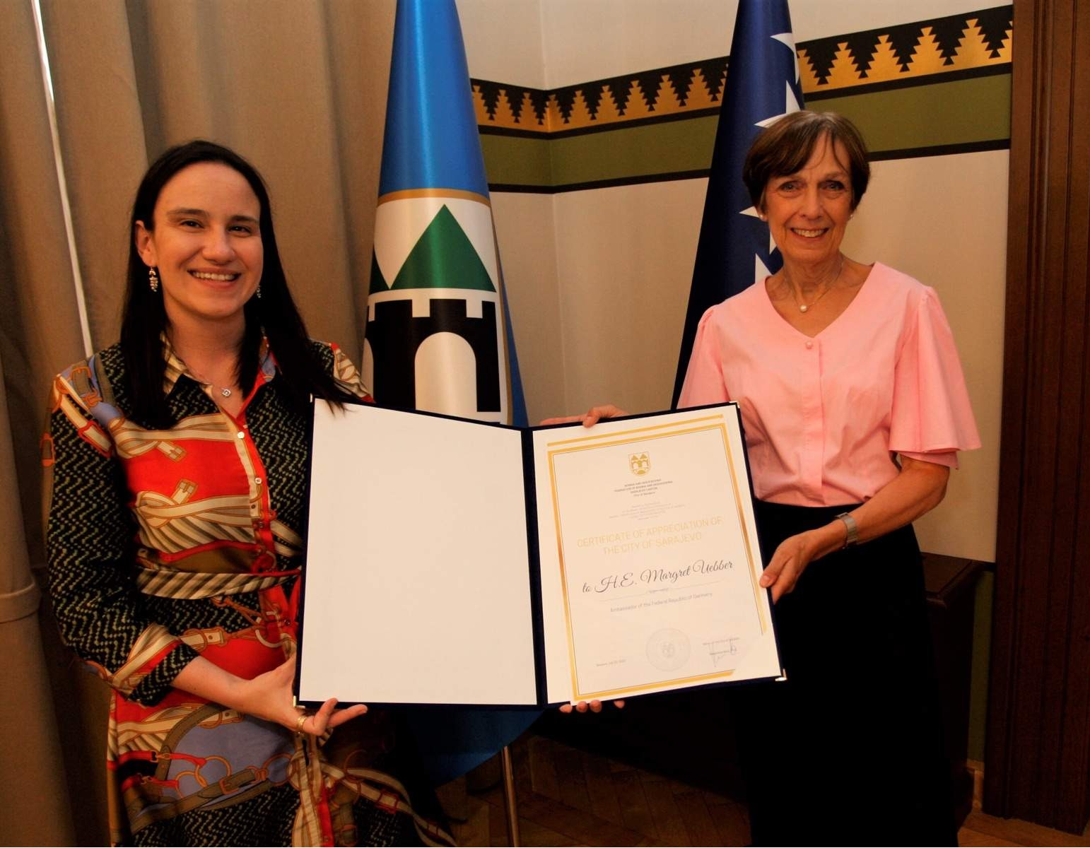 Gradonačelnica Sarajeva primila u oproštajnu posjetu veleposlanicu SR Njemačke