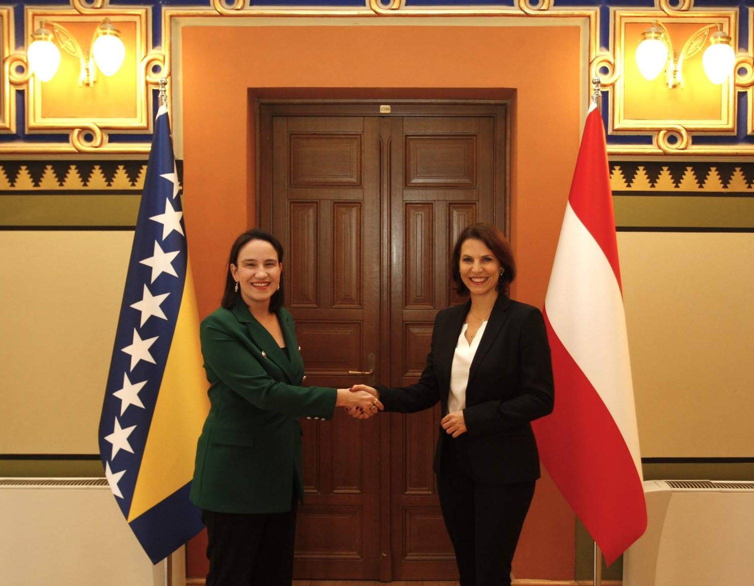 Susret Benjamine Karić i Karoline Edtstadler