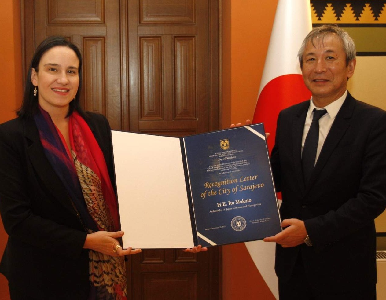 Karić u oproštajnu posjetu primila veleposlanika Japana