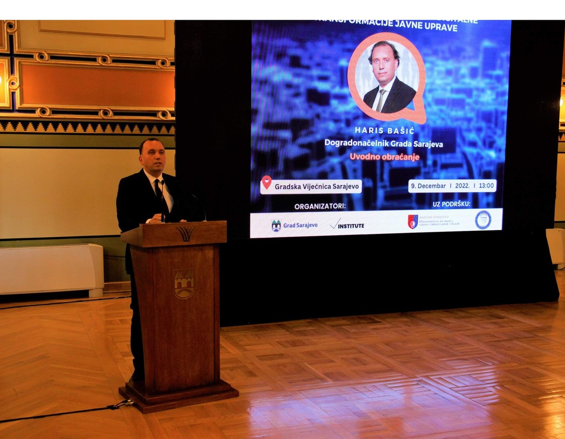 Zamjenik gradonačelnica Bašić na Konferenciji „Podizanje svijesti o važnosti digitalne transformacije javne uprave“
