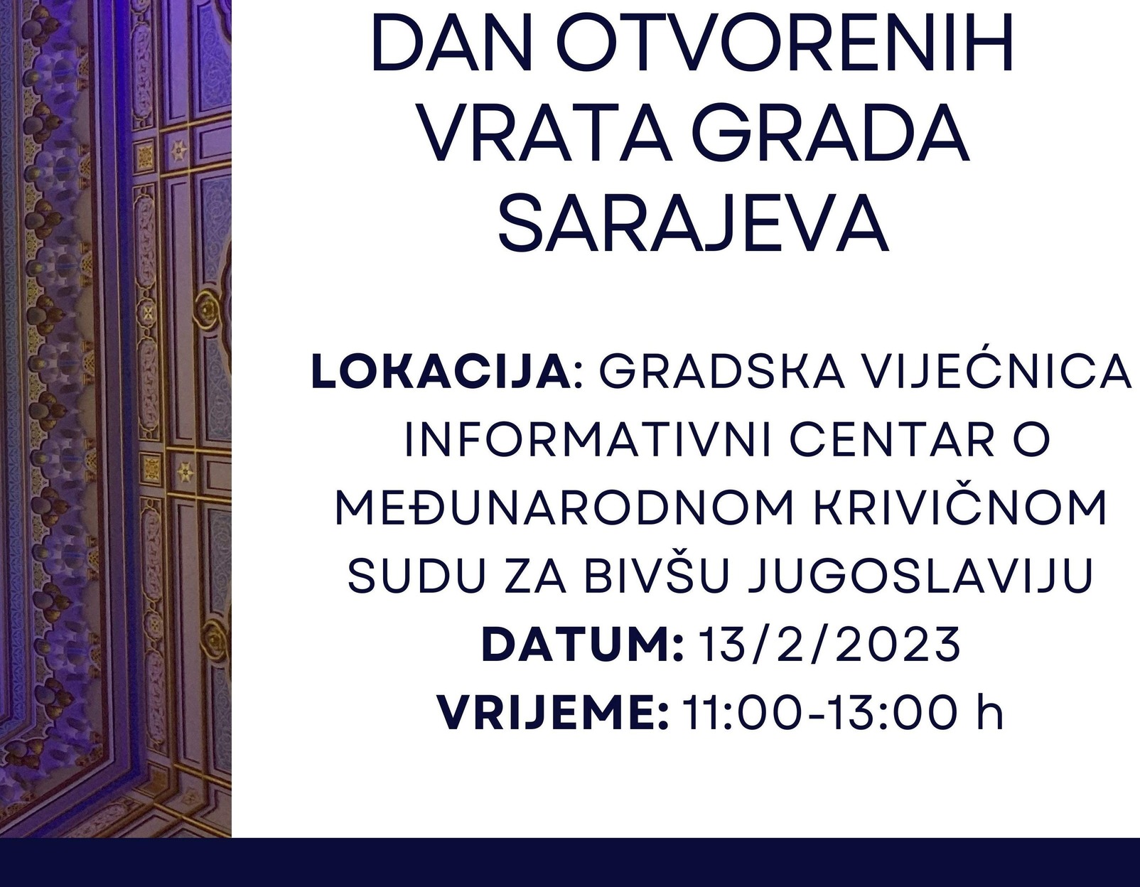 Dan otvorenih vrata Grada Sarajeva