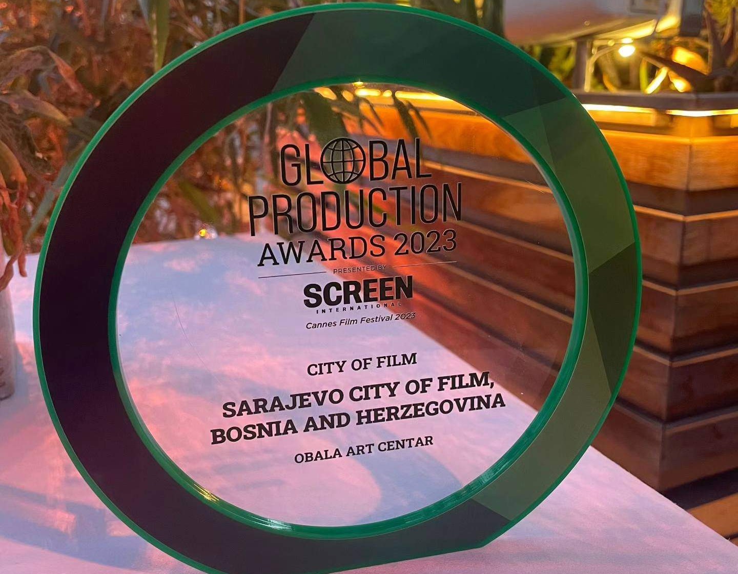 Sarajevo dobitnik nagrade Global Production za najbolji "Grad filma"