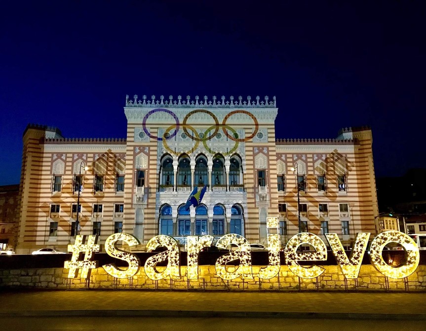 Vijećnica u znaku olimpijskih krugova