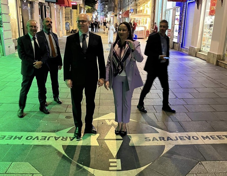 Gradonačelnici Sarajeva i Rima u obilasku bh. prijestolnice