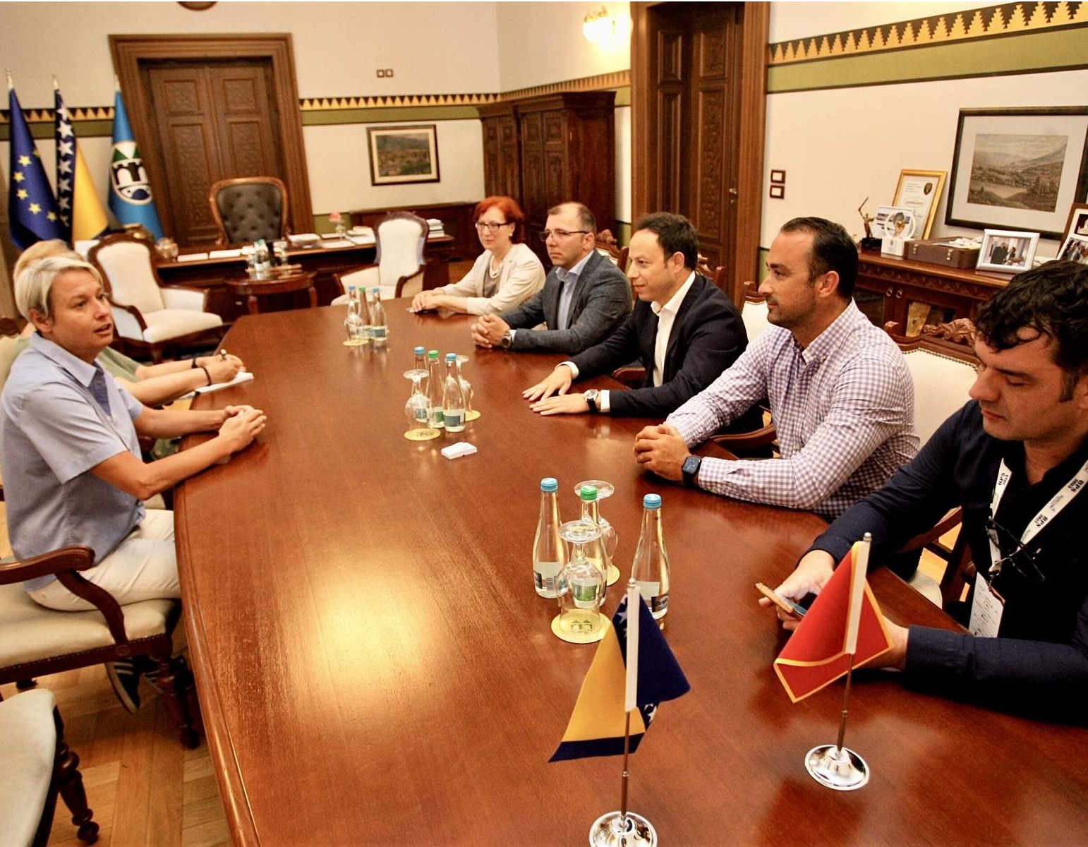 Zamjenica gradonačelnice Margetić primila predsjednika Općine Ulcinj, Omera Bajraktarija