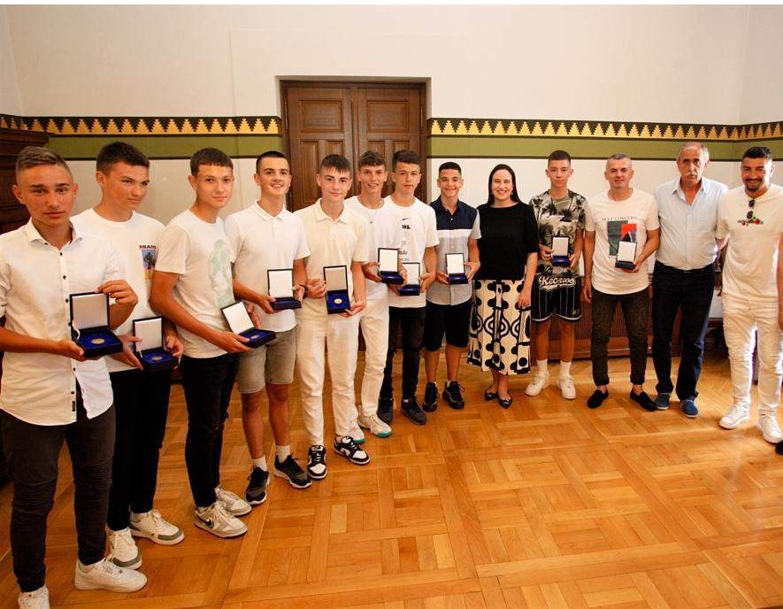 Prijem za izvanrednu pionirsku reprezentaciju Nogometnog saveza KS