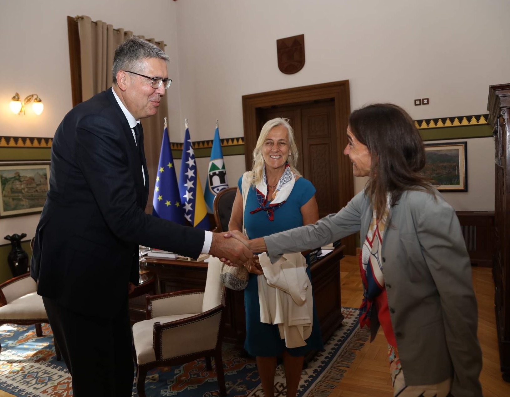Samir Avdić u Vijećnici ugostio Bertu Tintore i Soniu Roig