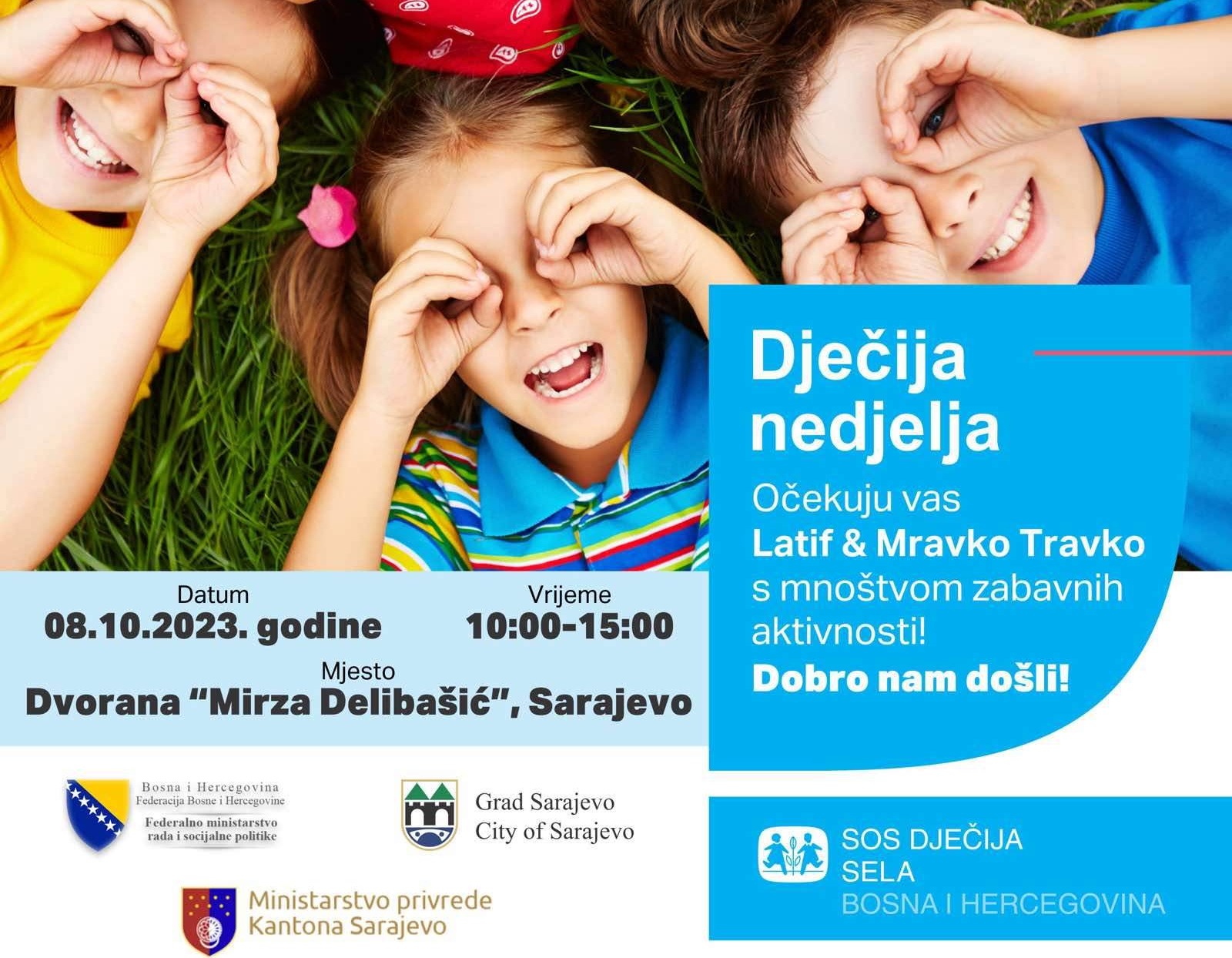 Grad Sarajevo vas poziva na manifestaciju “Dječji dan”