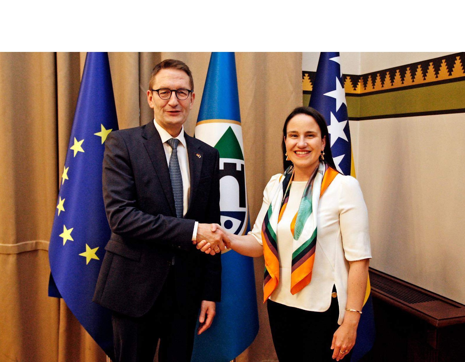 Karić primila Stefana Schnorra, državnog tajnika njemačkog Saveznog ministarstva za digitalizaciju i promet