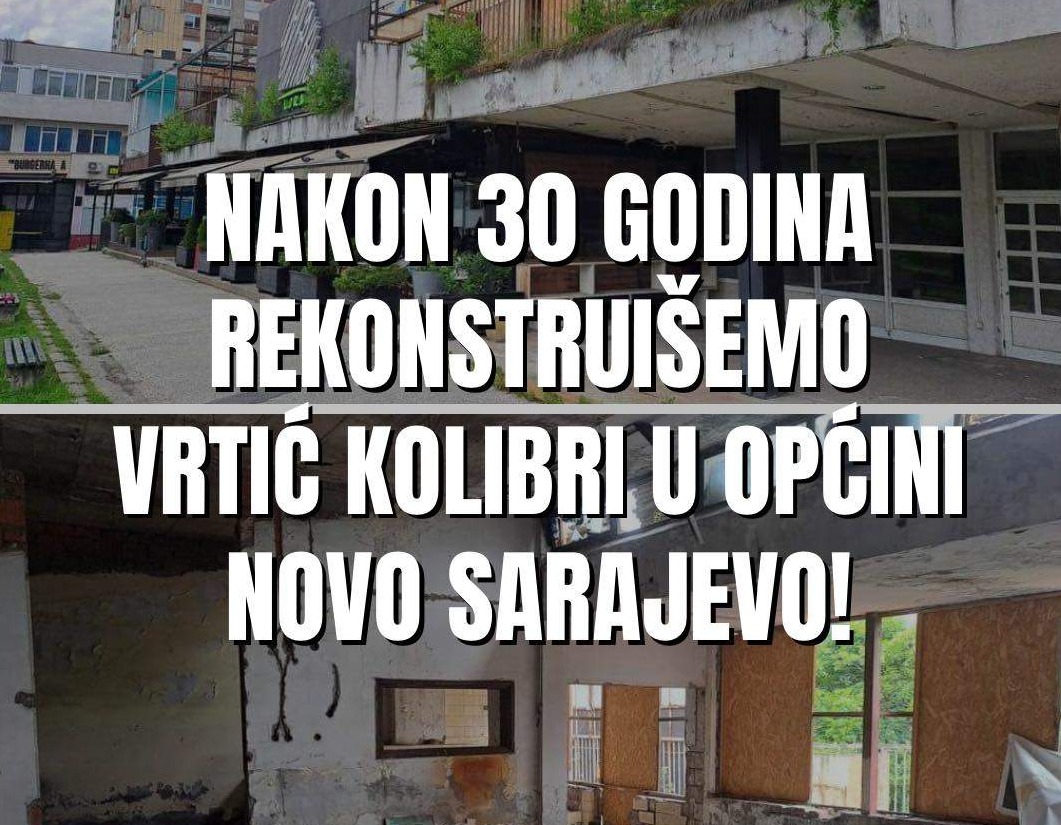 Karić: Vrtić “Kolibri” nakon 30 godina vraćamo našoj djeci