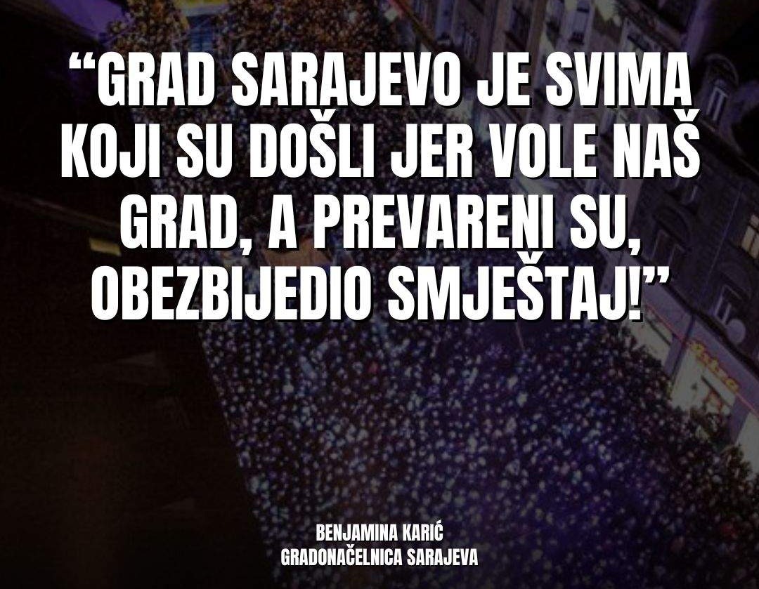 Karić: Grad Sarajevo svima koji su prevareni osigurao smještaj za Novu godinu!