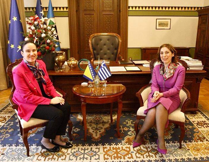 Vijećnica: Nastupna posjeta veleposlanice Grčke u BiH