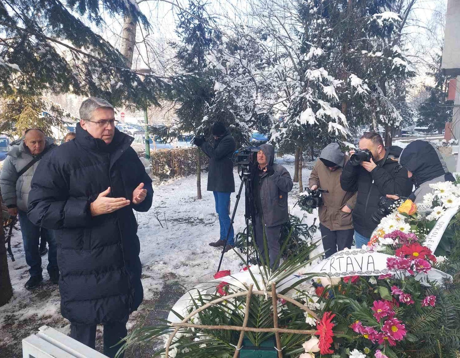 Samir Avdić na obilježavanju 30. godišnjice ubojstva šestoro djece na sanjkanju na Alipašinom