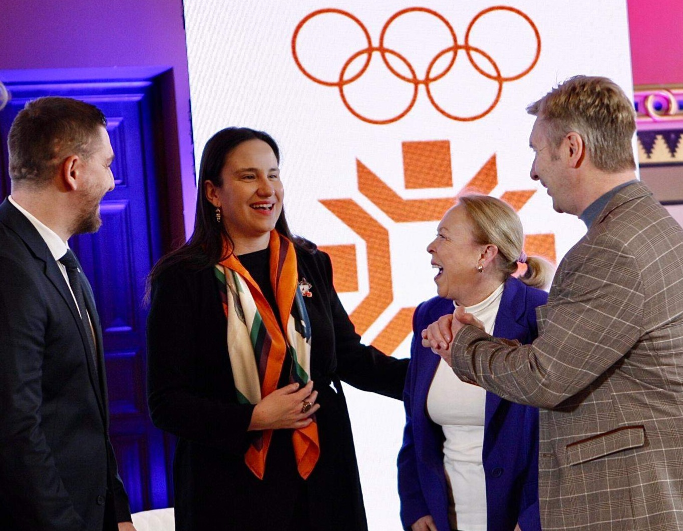 Konferencija za tisak u Vijećnici u čast slavnog britanskog klizačkog para Torvill i Deana