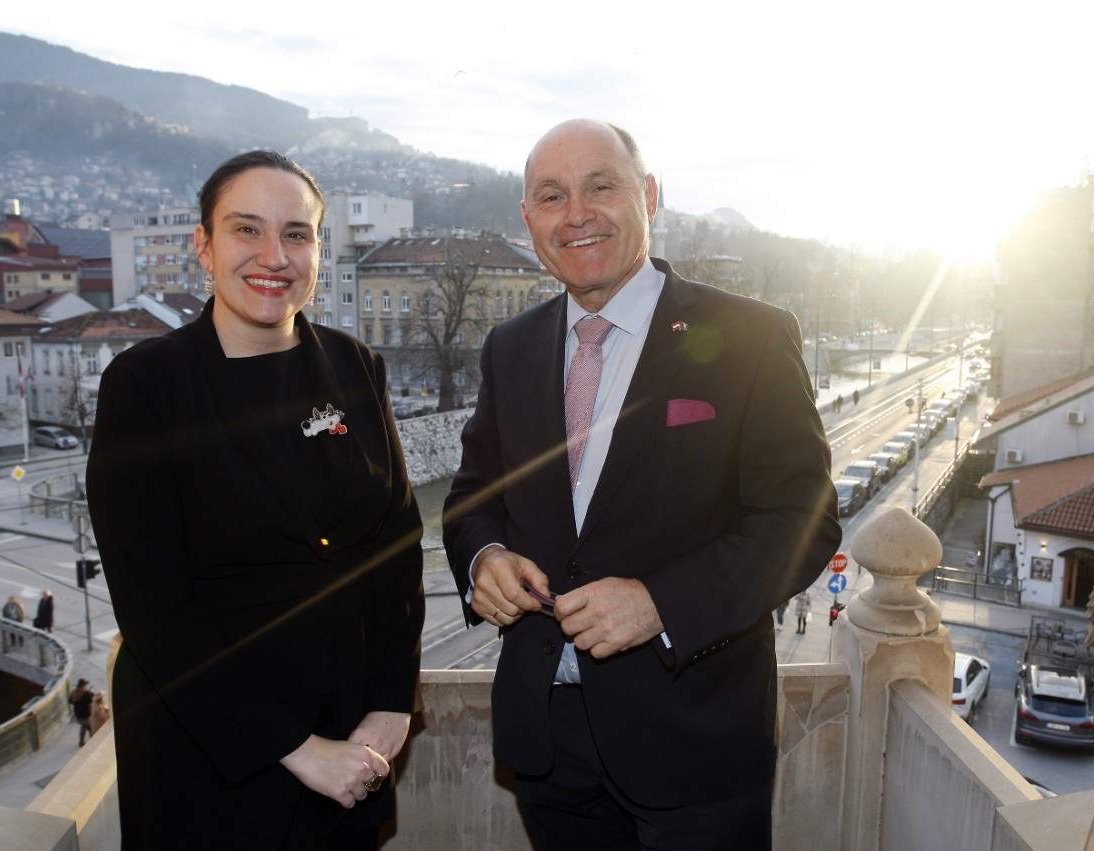 Gradonačelnica Karić u Vijećnici ugostila Wolfganga Sobotku