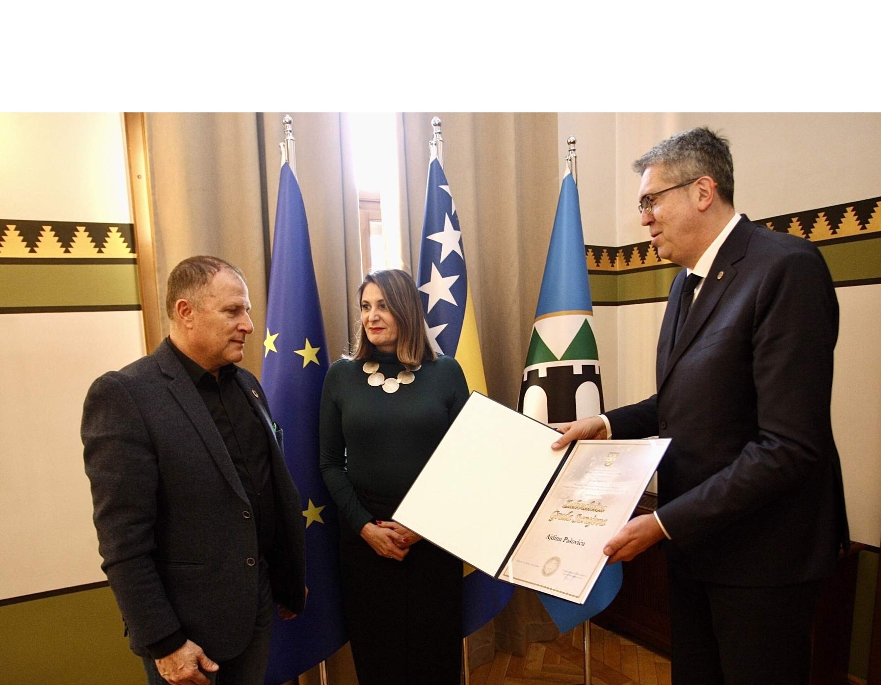 Zahvalnica Grada Sarajeva bh. skijaškoj legendi Ajdinu Pašoviću