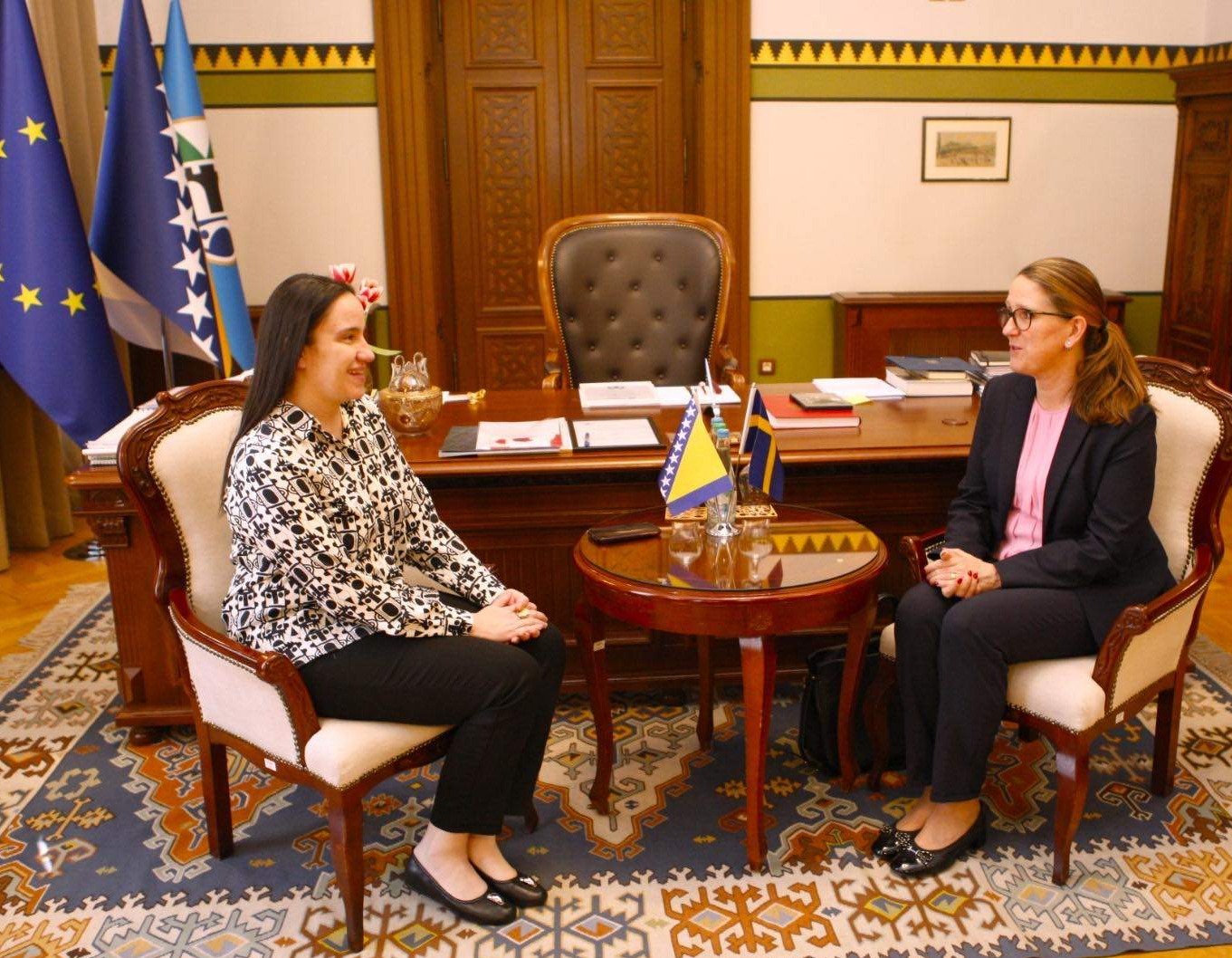 Gradonačelnica Karić primila u nastupnu posjetu Helenu Lagerlof