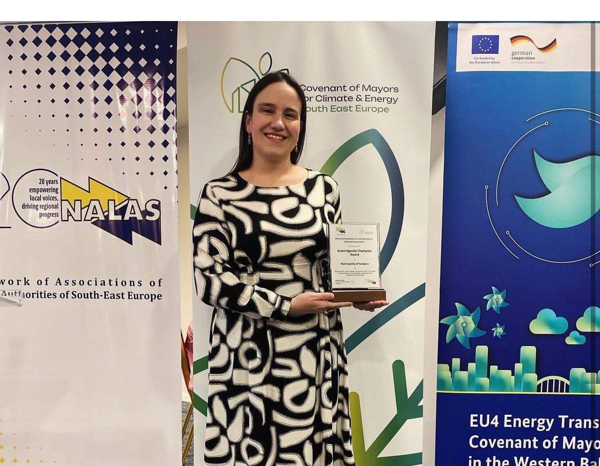 Gradu Sarajevo priznanje Green Champions za Zapadni Balkan za Prvi urbani vrt sa senzornim parkom