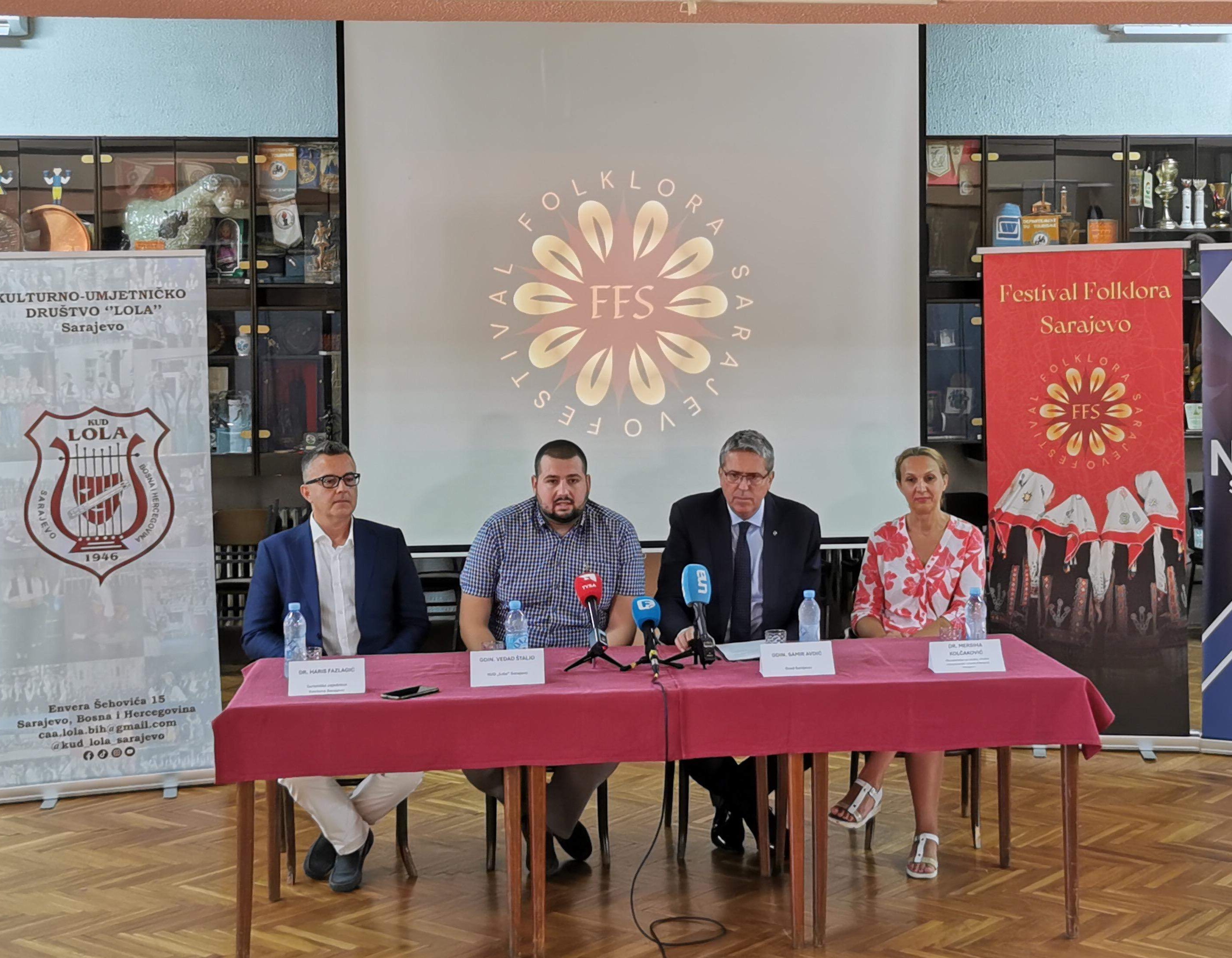 Zamjenik gradonačelnice Avdić na konferenciji za medije povodom održavanja Međunarodnog festivala folklora 