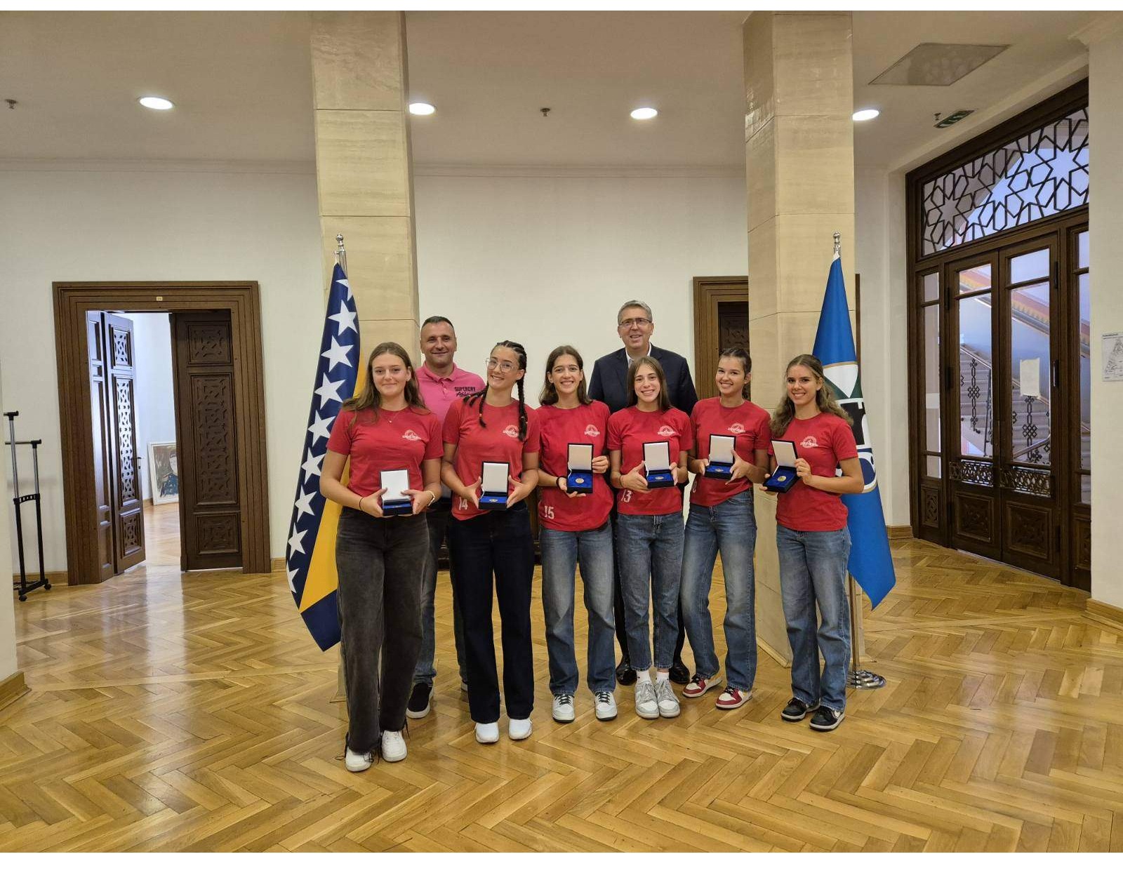 Zamjenik gradonačelnicw Avdić ugostio odbojkašice Kluba Novi Grad Sarajevo