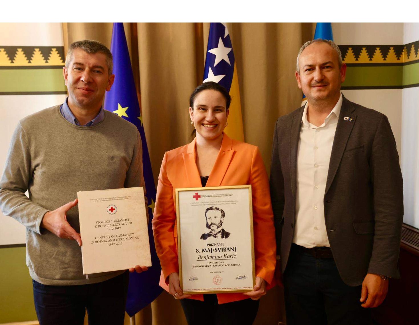 Gradonačelnica Karić primila najveće priznanje Crvenog križa FBiH - „8. svibanj“