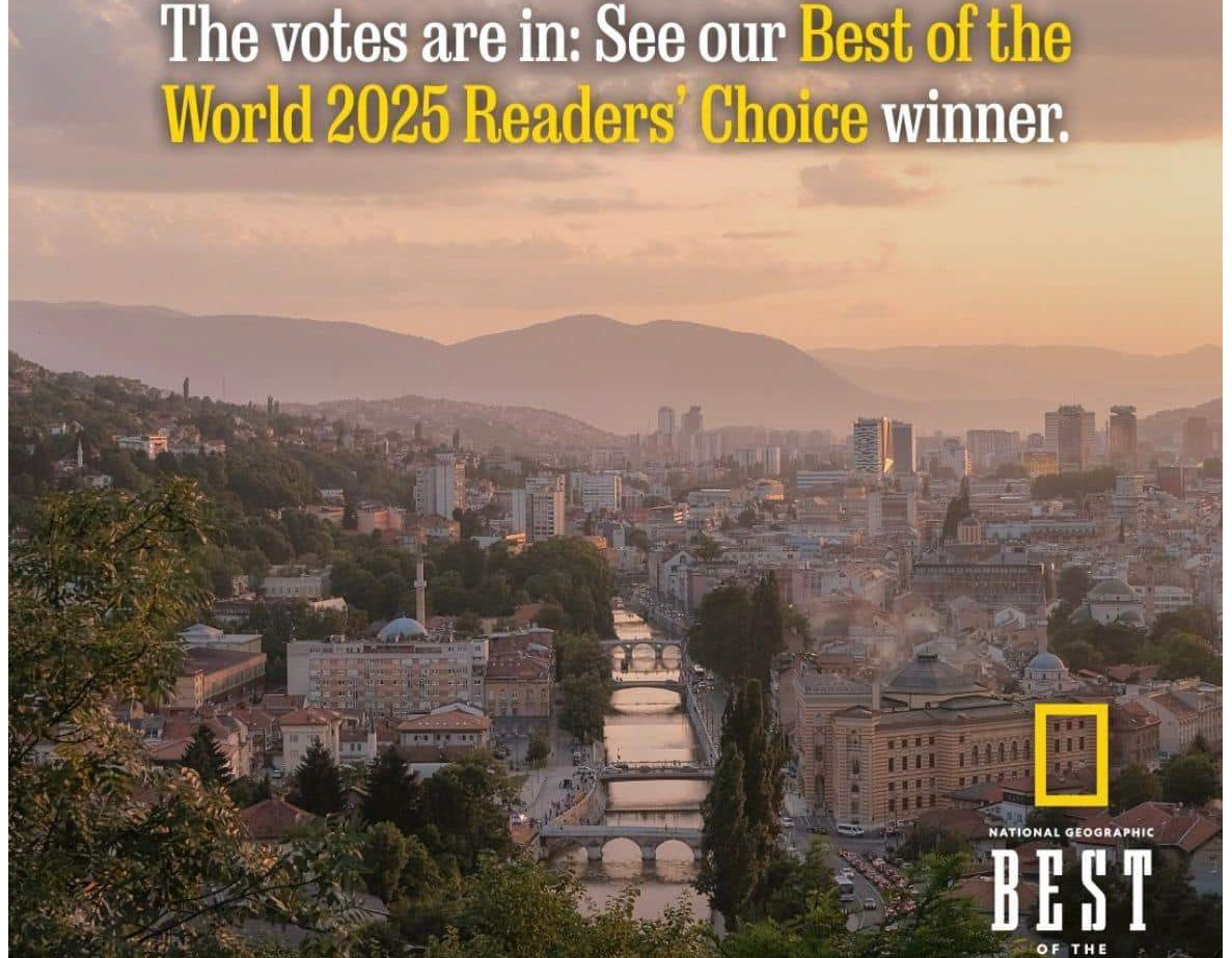 National Geographic: Sarajevo je najbolja svjetska destinacija za 2025. godinu