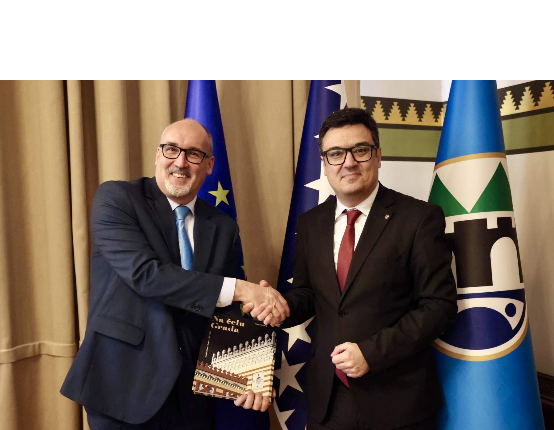 Gradonačelnik Puharić primio veleposlanika Švicarske Konfederacije u BiH Gabriella Derighettija