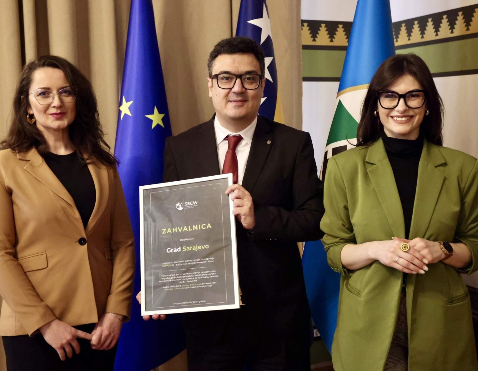 Najavljena 3. SECW konferencija u Sarajevu: Zahvalnica gradonačelniku Puhariću 