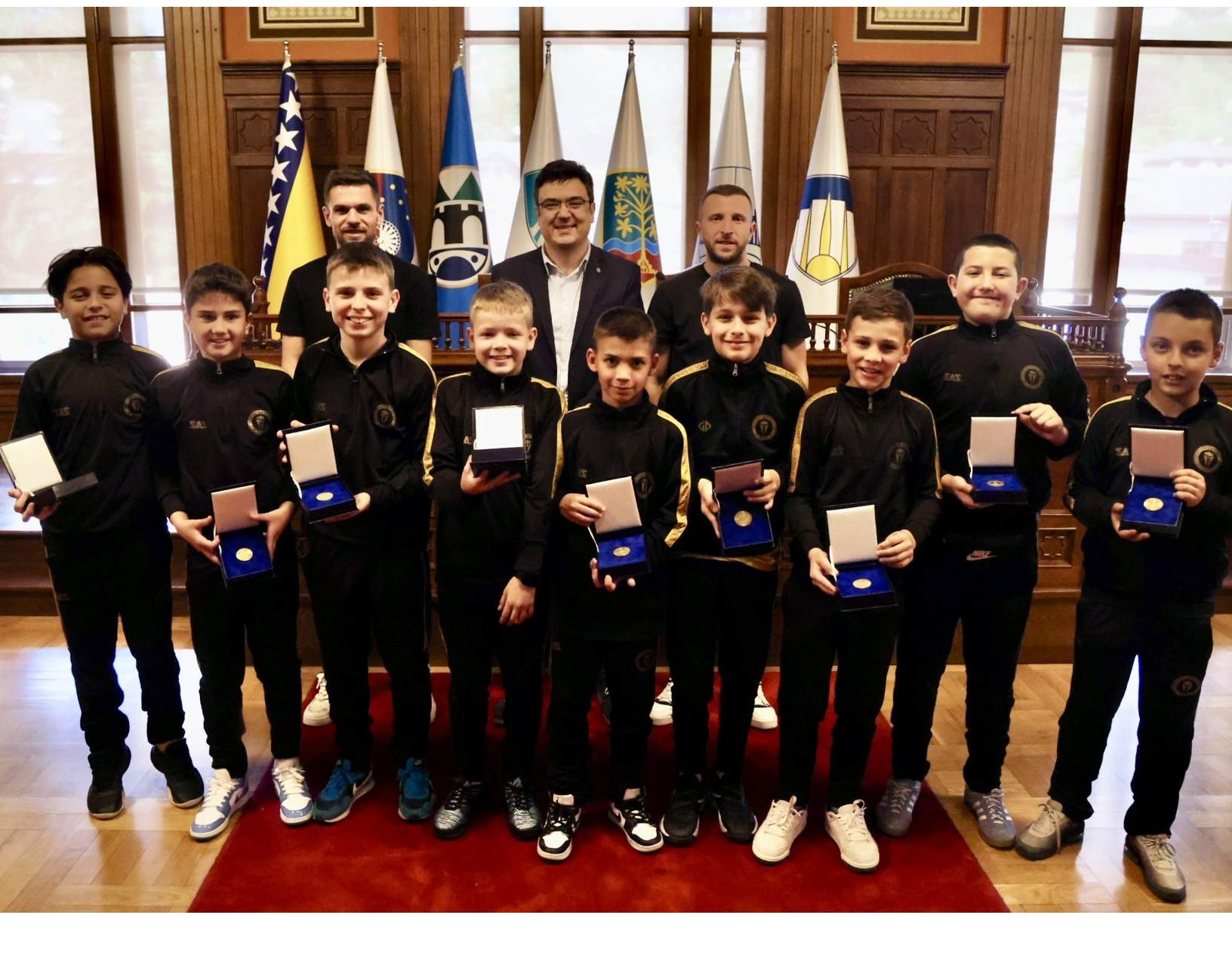 Gradonačelnik Sarajeva upriličio prijem za prvake "Ravenna European Cupa 2025" – Spartance U11