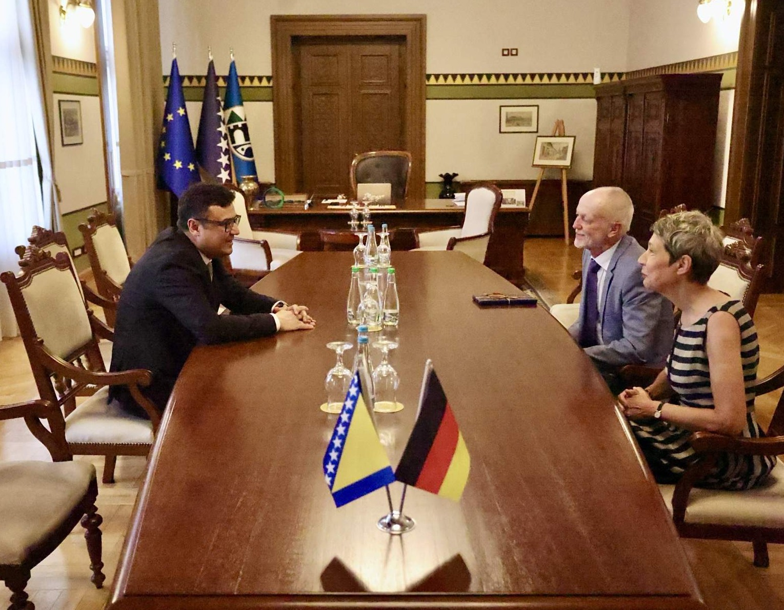 Vijećnica: Oproštajna posjeta njemačkog veleposlanika Fitschena