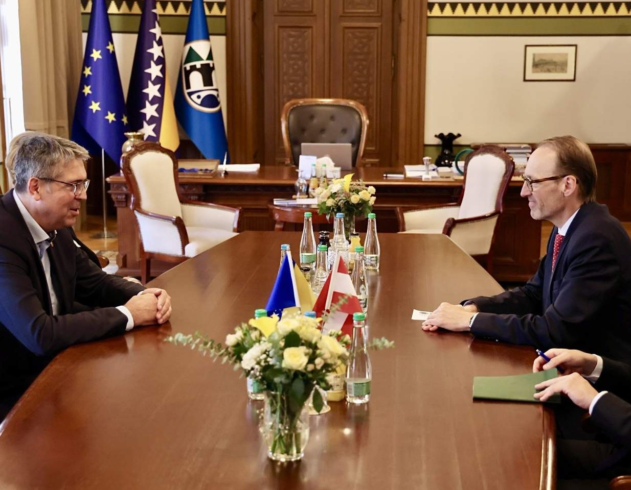 Susret gradonačelnika Sarajeva i veleposlanika Republike Austrije u BiH