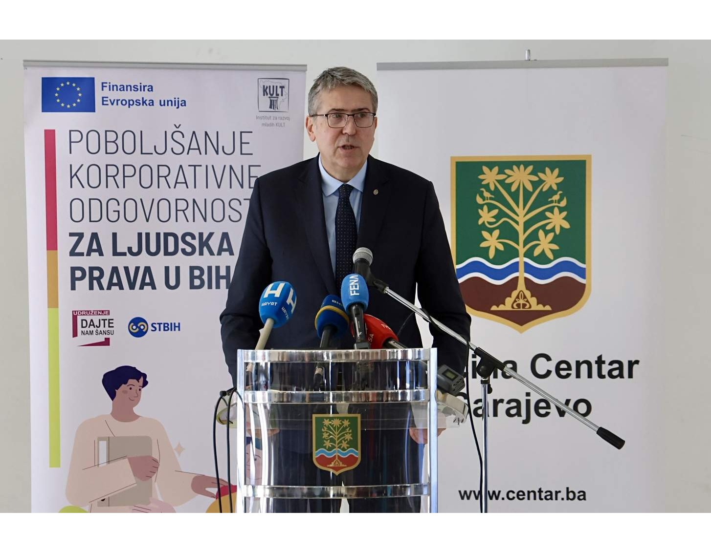 Poštivanje ljudskih prava: Avdić se obratio na događaju Općine Centar i Instituta KULT