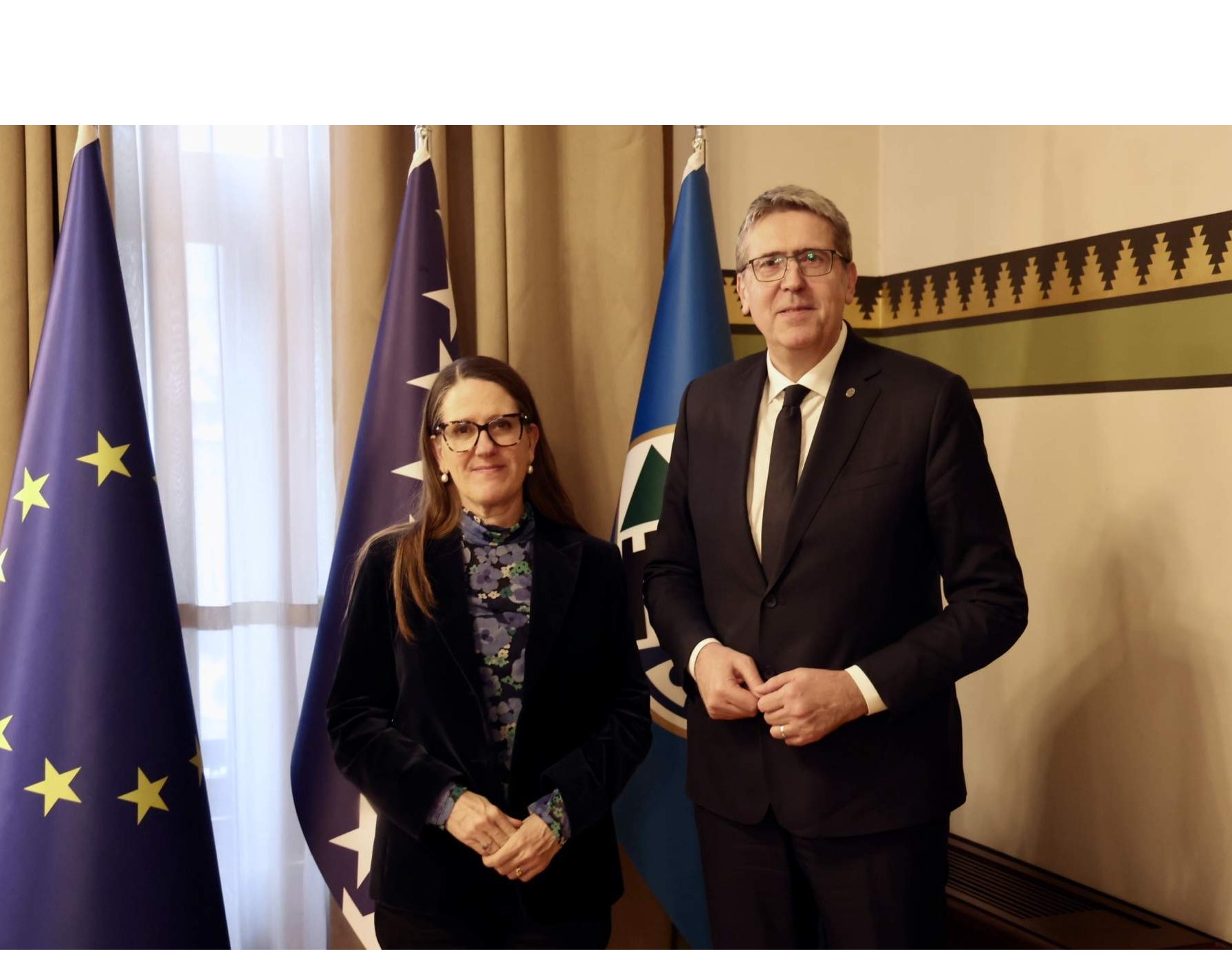 Susret gradonačelnika Avdića i švedske ambasadorice Lagerlöf