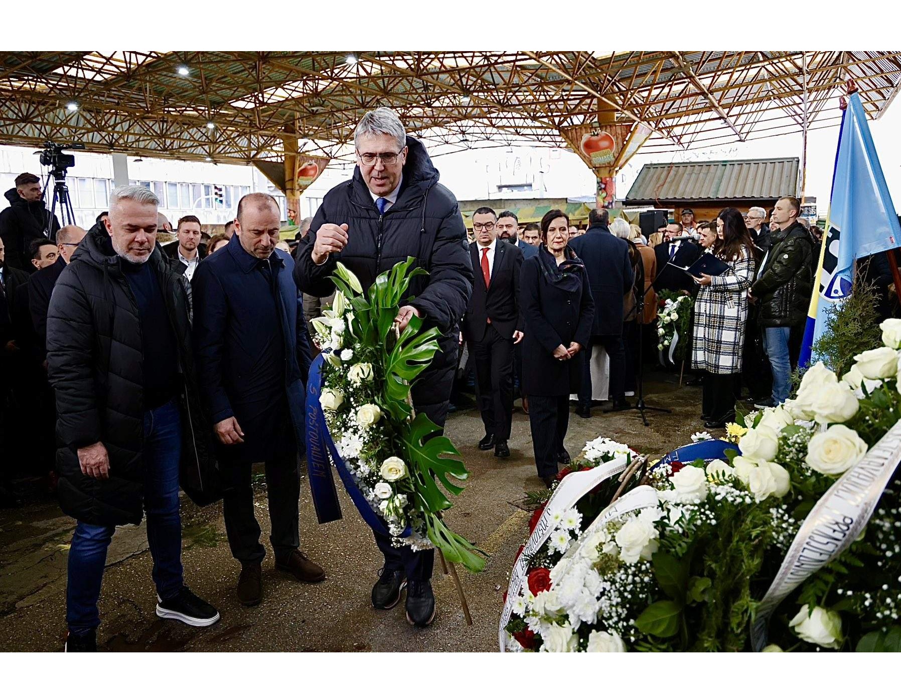 Izaslanstvo Grada Sarajeva na obilježavanju 32. godišnjice masakra na Markalama