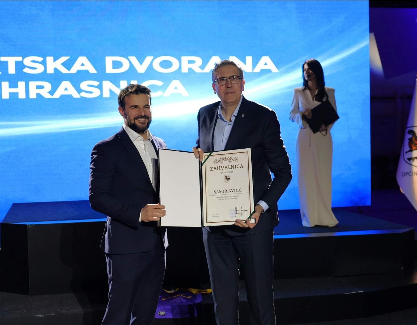 Avdić na svečanom otvaranju moderne sportske dvorane u Hrasnici