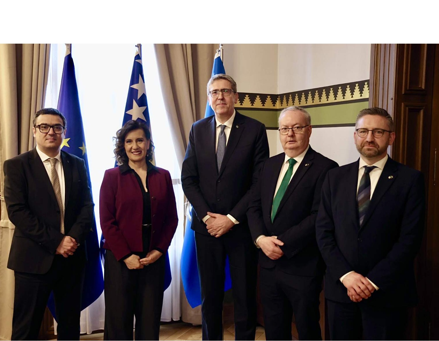 Grad Sarajevo: Prijem ministra obrazovanja i mladih Republike Irske, Michaela Moynihana