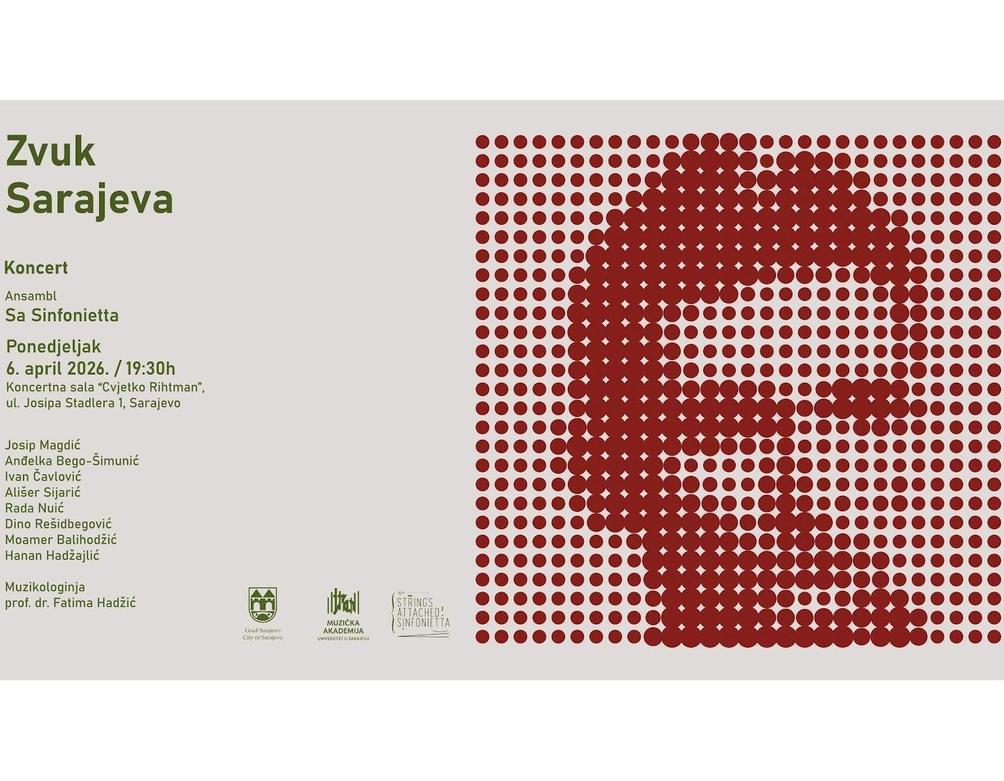 Slobodan ulaz na koncert povodom 6. aprila - Dana grada Sarajeva!