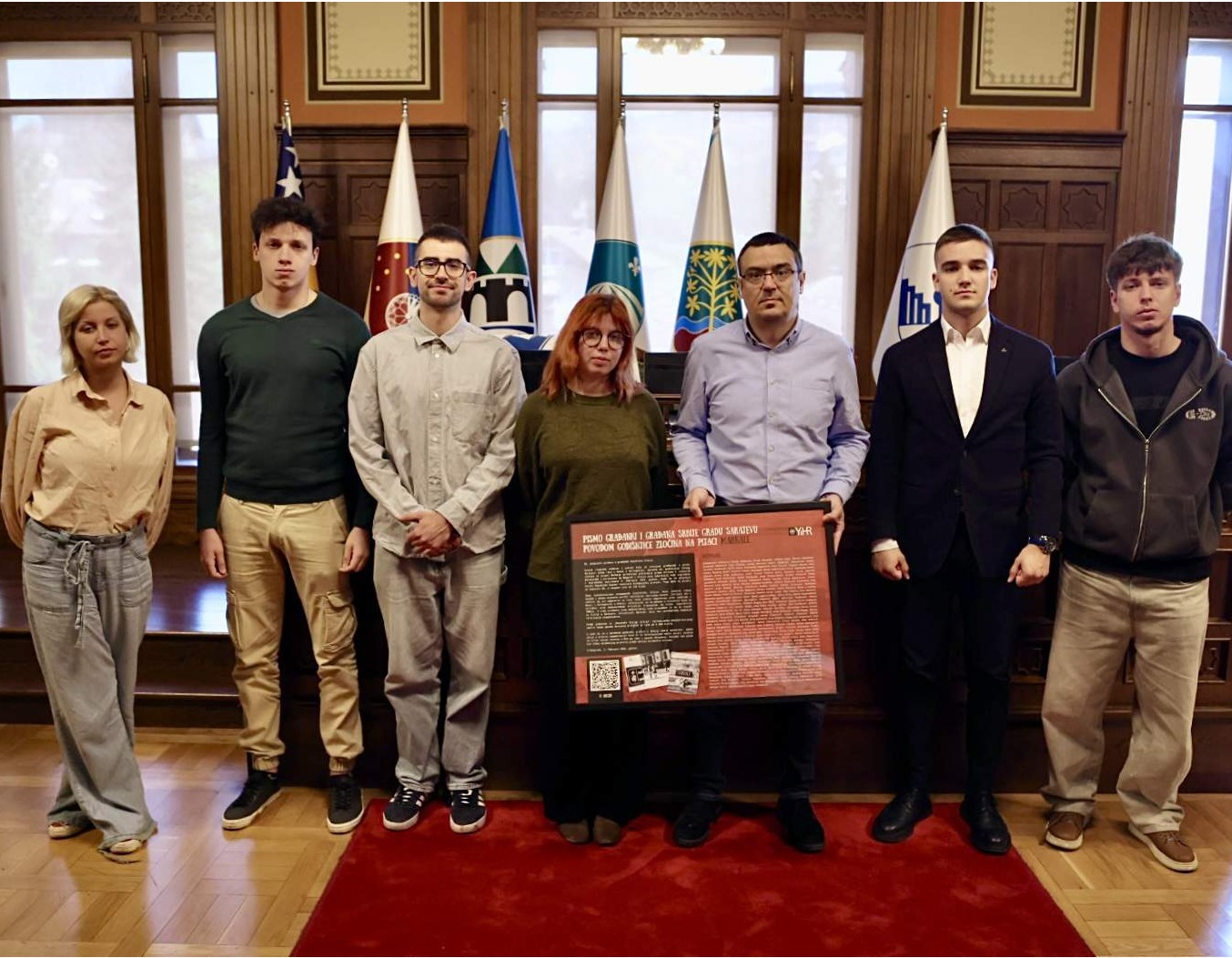 Puharić u ime Grada Sarajeva primio pismo solidarnosti mladih iz Srbije povodom sjećanja na žrtve Markala